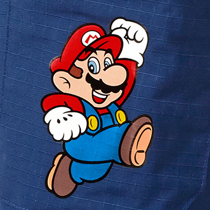 Shorts: Super Mario cargo-shorts, barn + alkaliblå 2