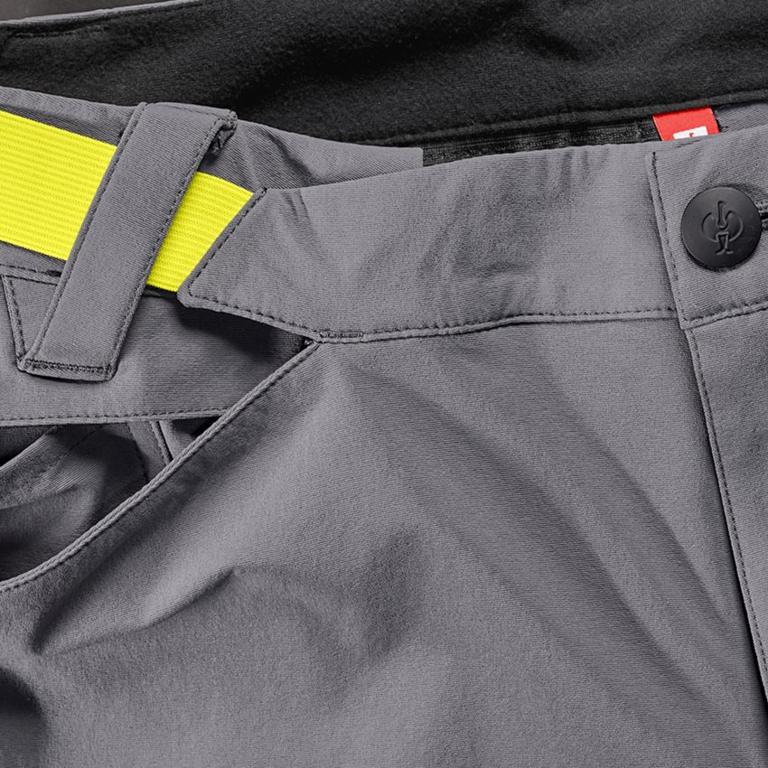 Work Trousers: Hybrid functional trousers e.s.trail + basaltgrey/acid yellow 2