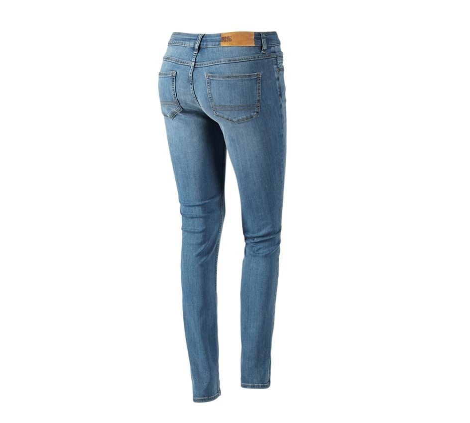 Kläder: SET: 2x 5-pocket-stretch-jeans, dam+matl.+bestick + stonewashed 2