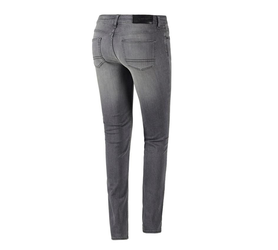 Kläder: SET: 2x 5-pocket-stretch-jeans, dam+matl.+bestick + graphitewashed 1