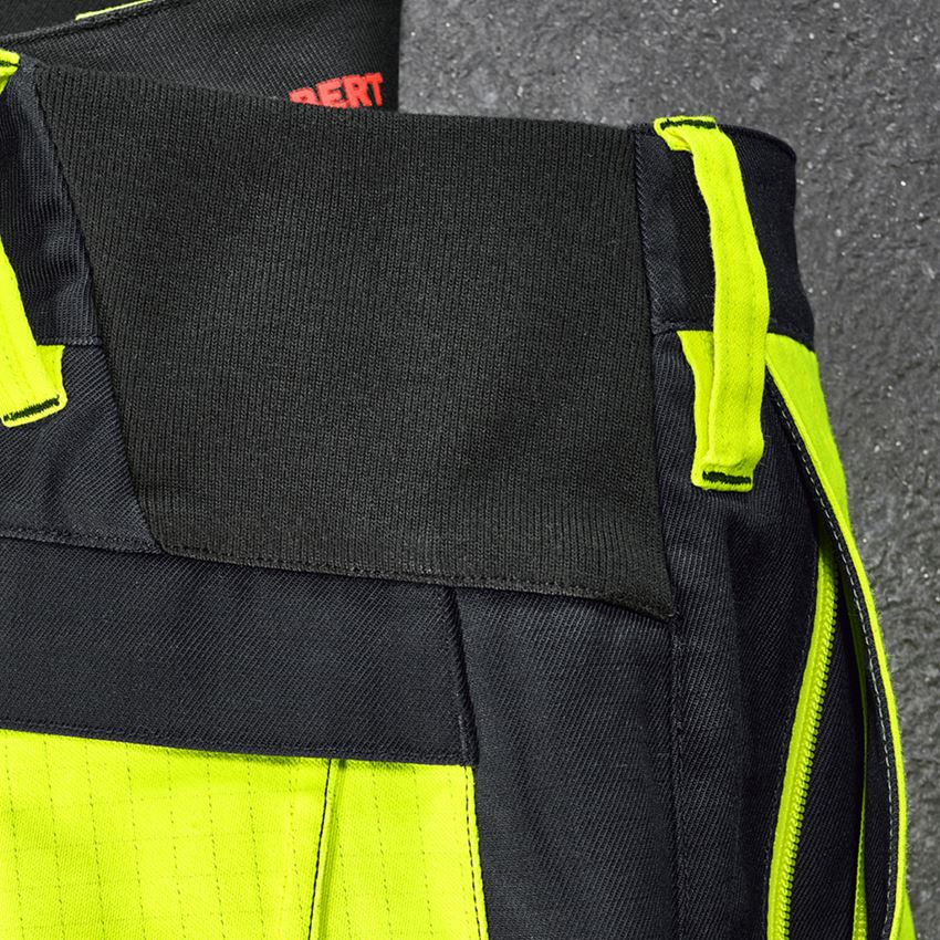 Work Trousers: e.s. Trousers multinorm high-vis + high-vis yellow/black 2