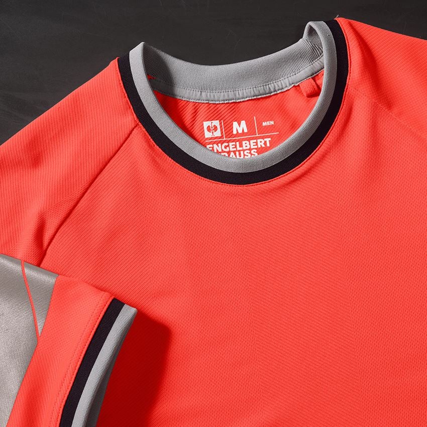 Clothing: High-vis functional t-shirt e.s.ambition + high-vis red/black 2
