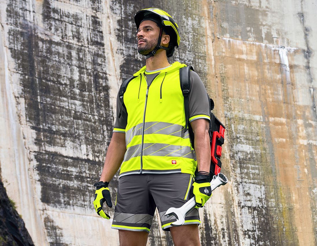 Work Body Warmer: High-vis functional bodywarmer e.s.ambition + high-vis yellow/anthracite 2