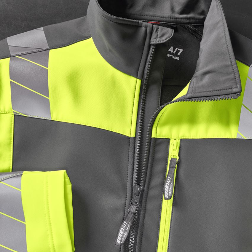 Topics: High-vis softshell jacket e.s.motion 24/7 + anthracite/high-vis yellow 2