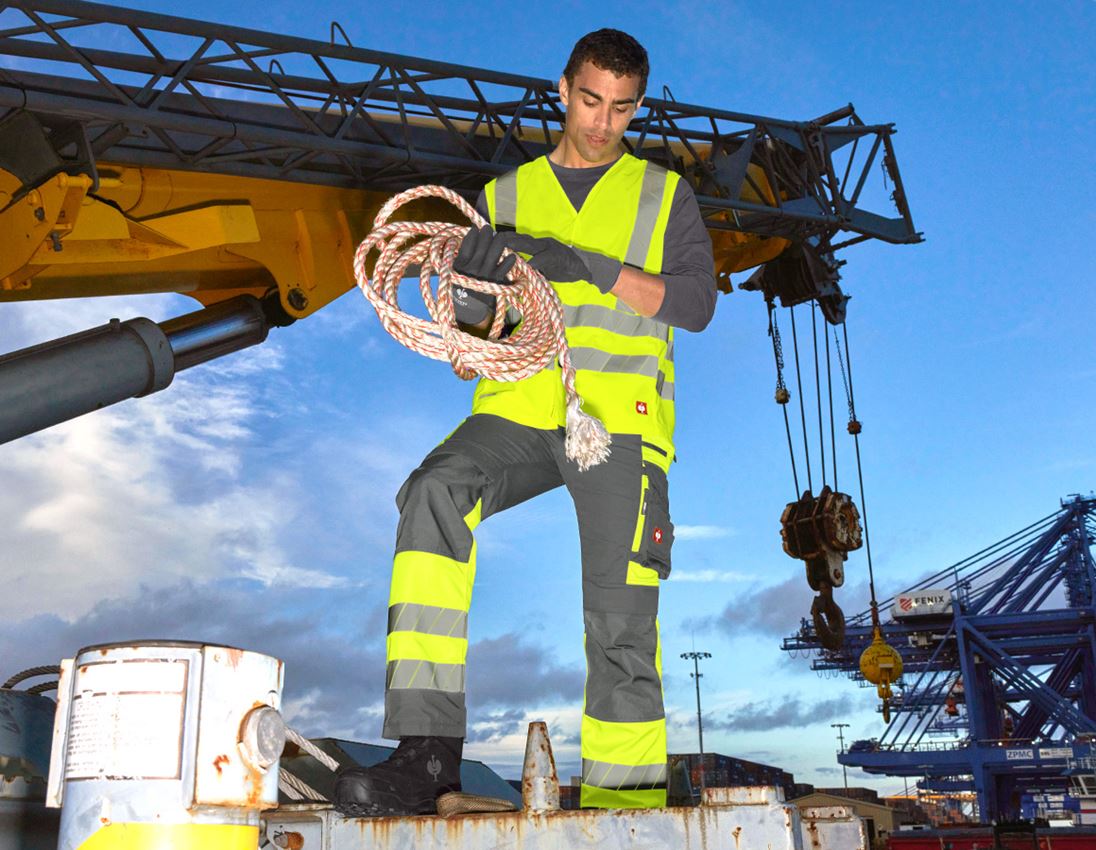 Topics: High-vis trousers e.s.motion 24/7 + anthracite/high-vis yellow 7