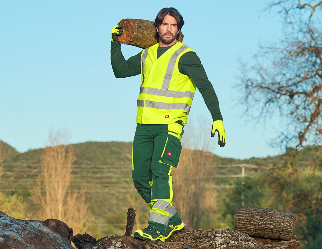 Topics: High-vis trousers e.s.motion 24/7 + green/high-vis yellow 6