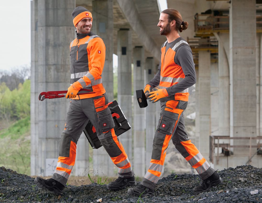 Topics: High-vis trousers e.s.motion 24/7 + anthracite/high-vis orange 9