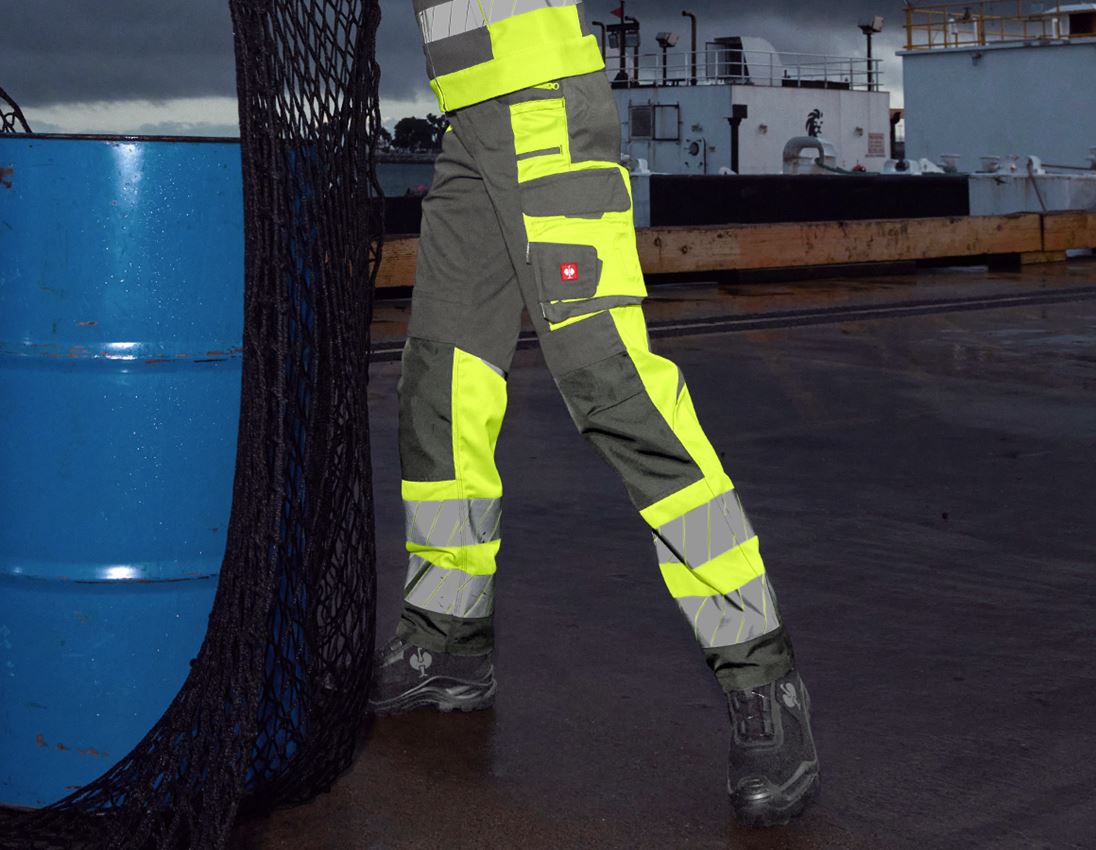 Topics: High-vis trousers e.s.motion 24/7, ladies’ + anthracite/high-vis yellow 2