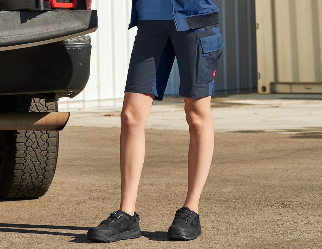 Gardening / Forestry / Farming: Functional short e.s.dynashield, ladies' + cobalt/pacific