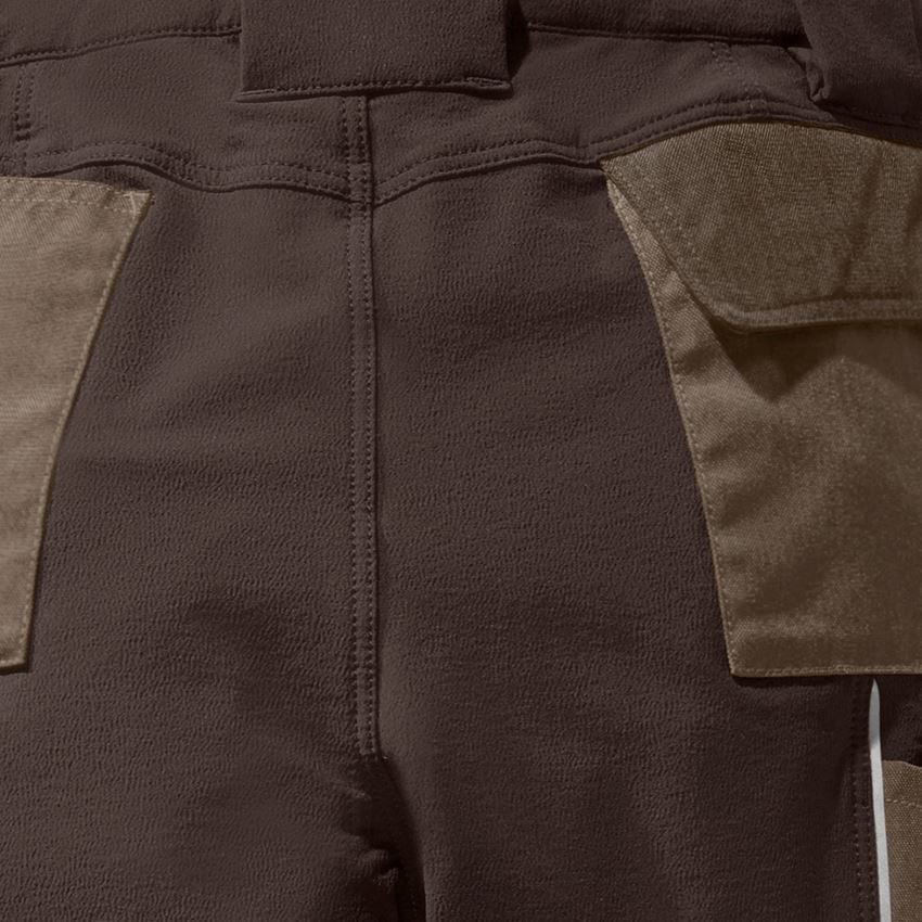 Joiners / Carpenters: Functional cargo trousers e.s.dynashield, ladies' + hazelnut/chestnut 2
