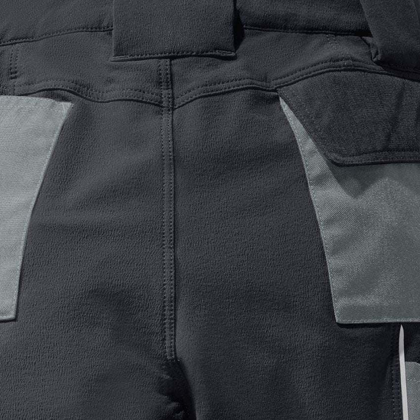 Gardening / Forestry / Farming: Functional cargo trousers e.s.dynashield, ladies' + cement/graphite 2