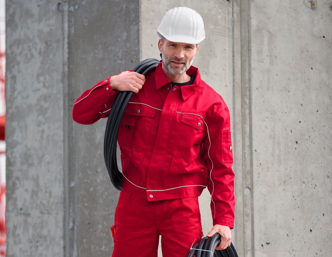 Plumbers / Installers: Work jacket e.s.classic + red