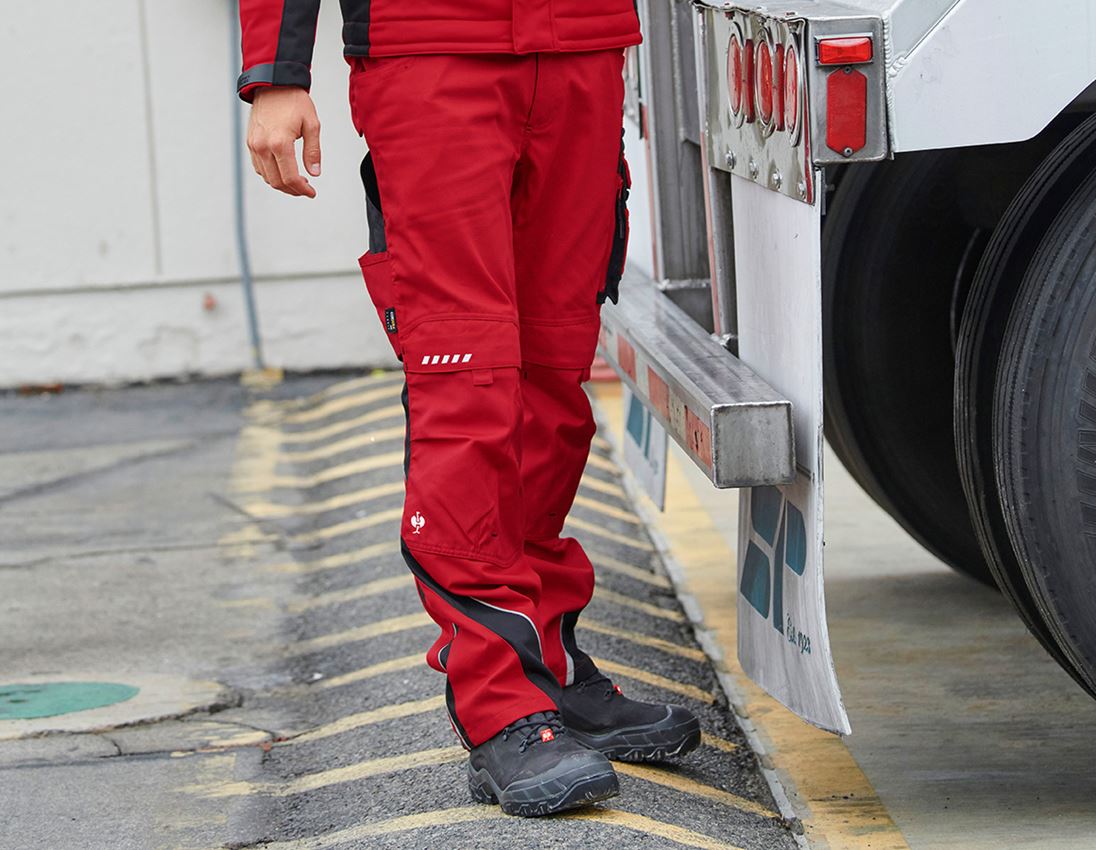 Cold: Trousers e.s.motion Winter + red/black 1
