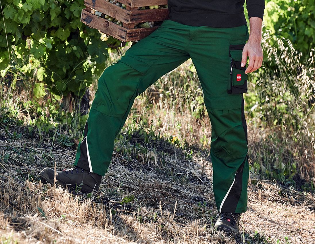 Gardening / Forestry / Farming: Trousers e.s.motion Winter + green/black
