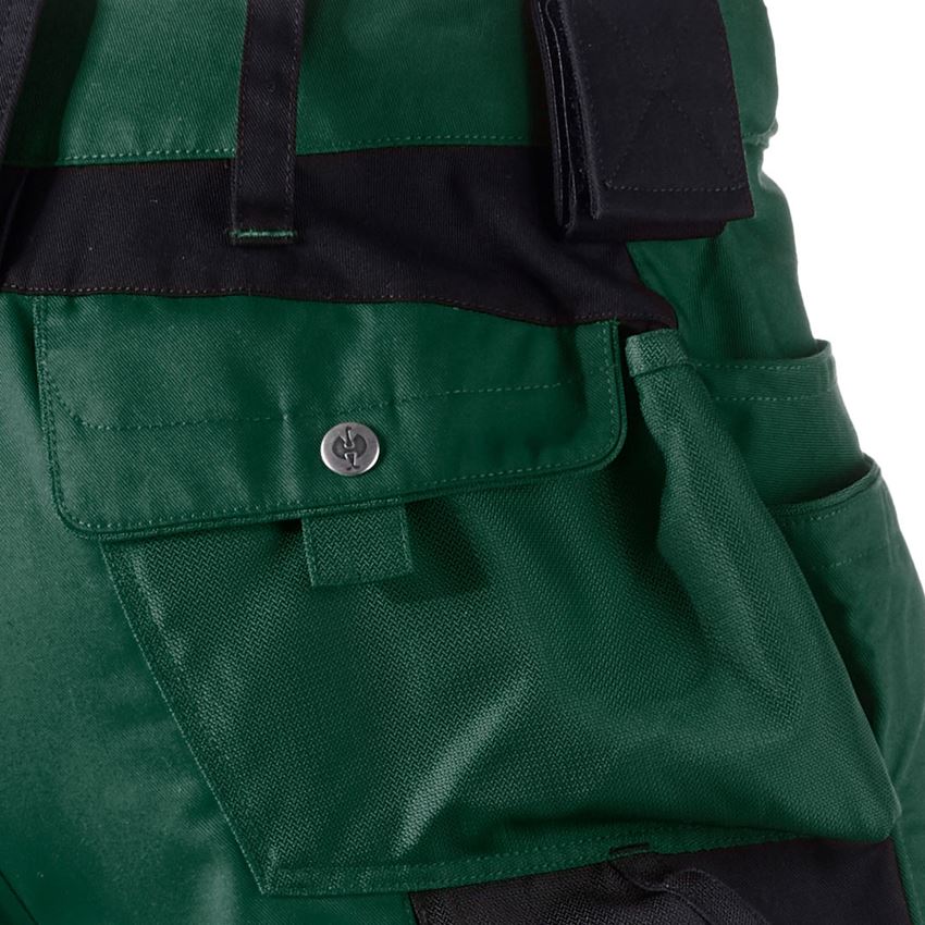 Work Trousers: Trousers e.s.motion Winter + green/black 2