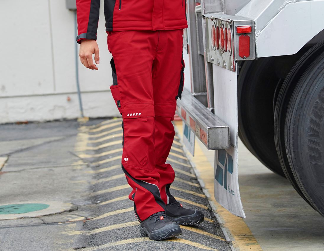 Plumbers / Installers: Trousers e.s.motion + red/black 1