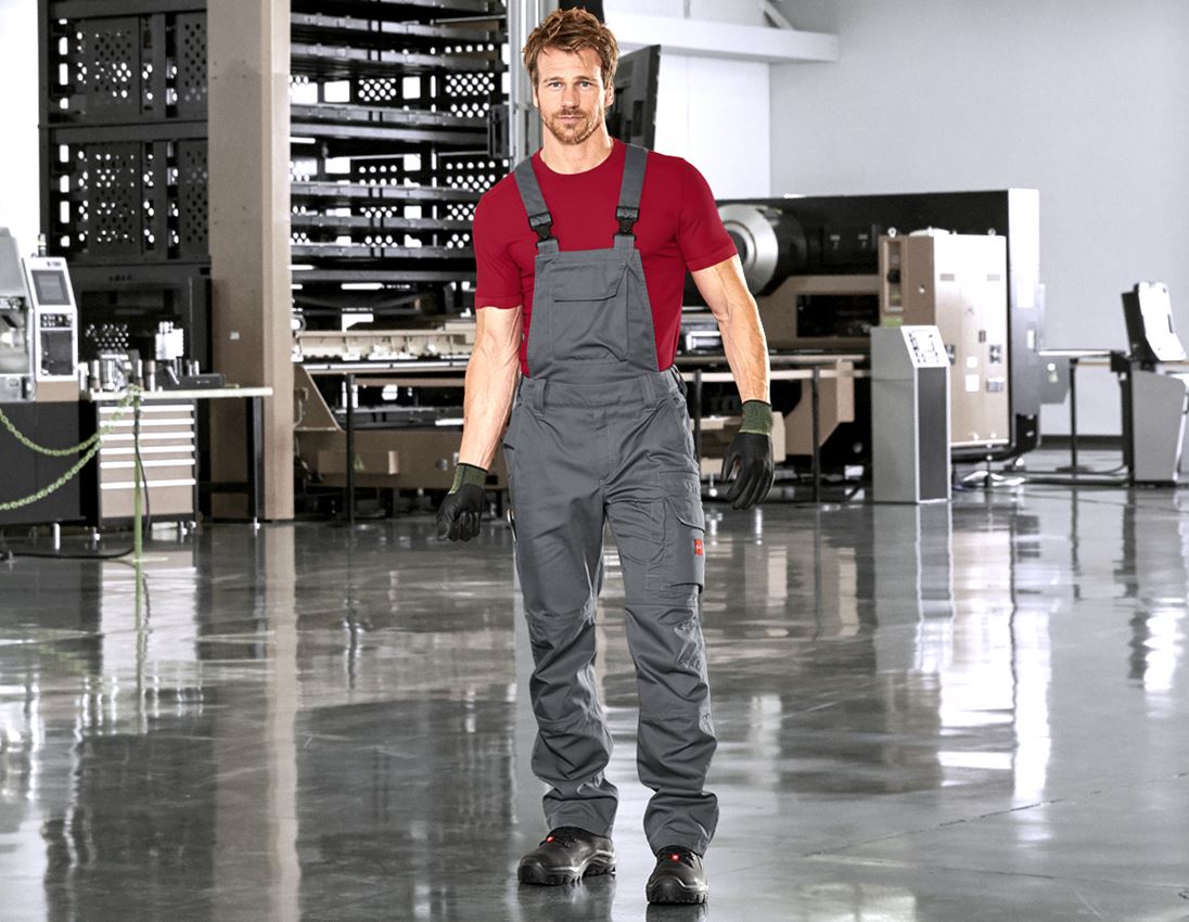 Work Trousers: Bib & brace e.s.industry + cement 1