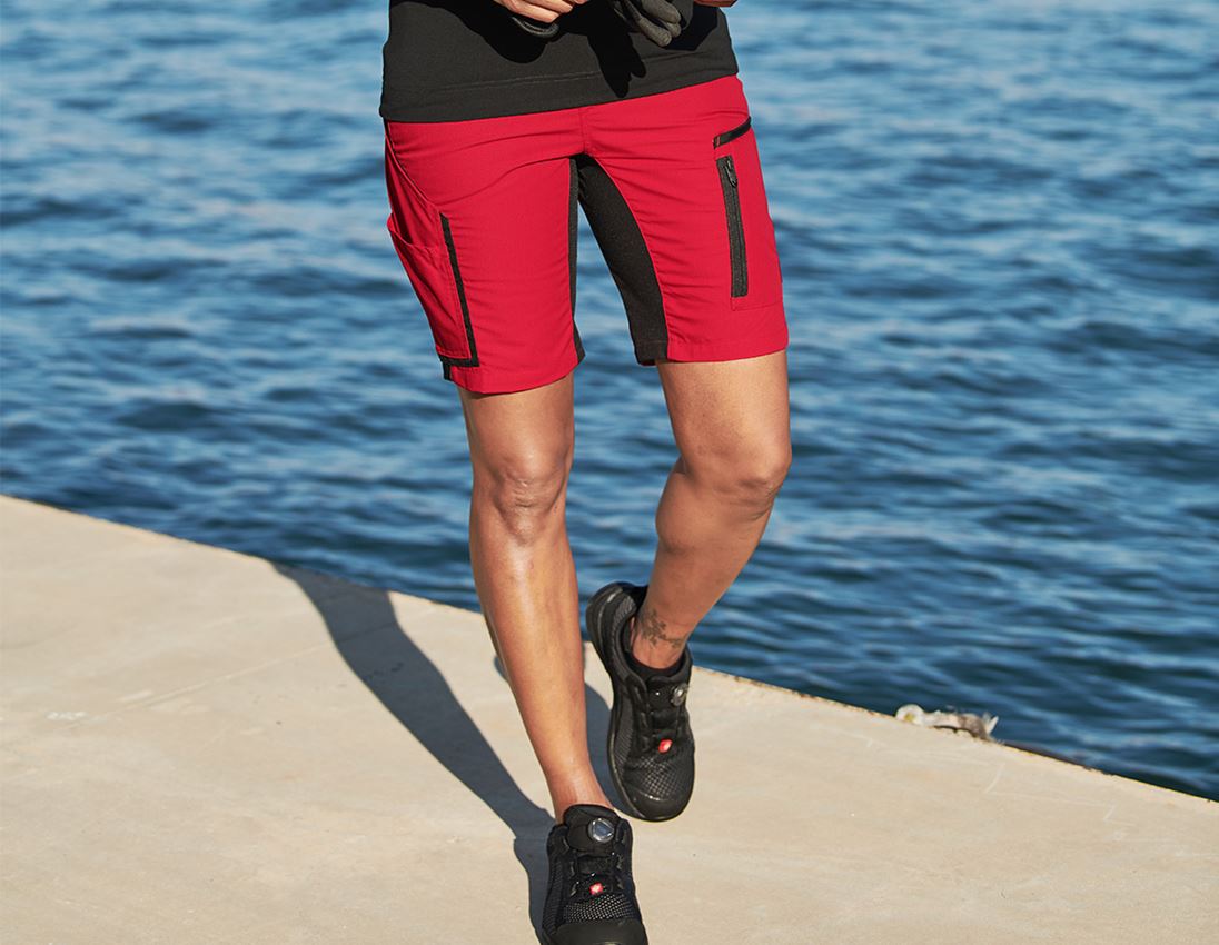 Joiners / Carpenters: Shorts e.s.vision, ladies' + red/black