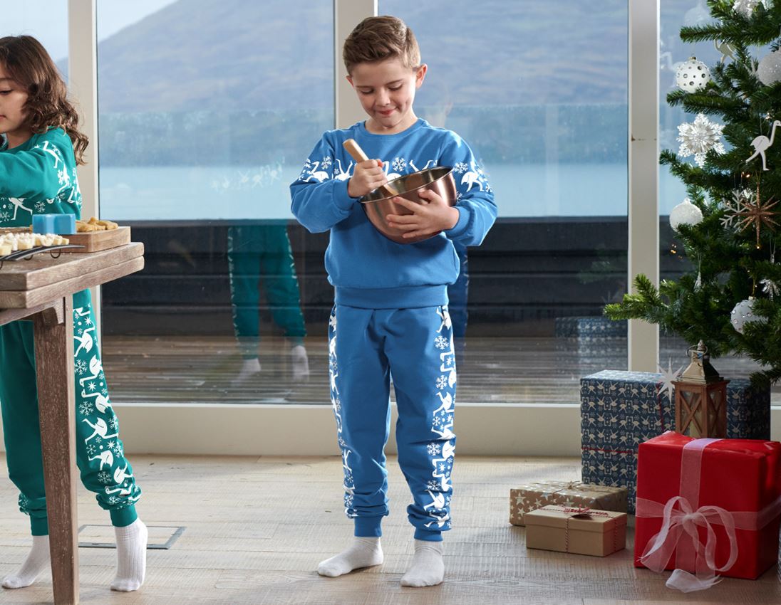För de små: e.s. Norge-sweatpants, barn + baltikblå 1
