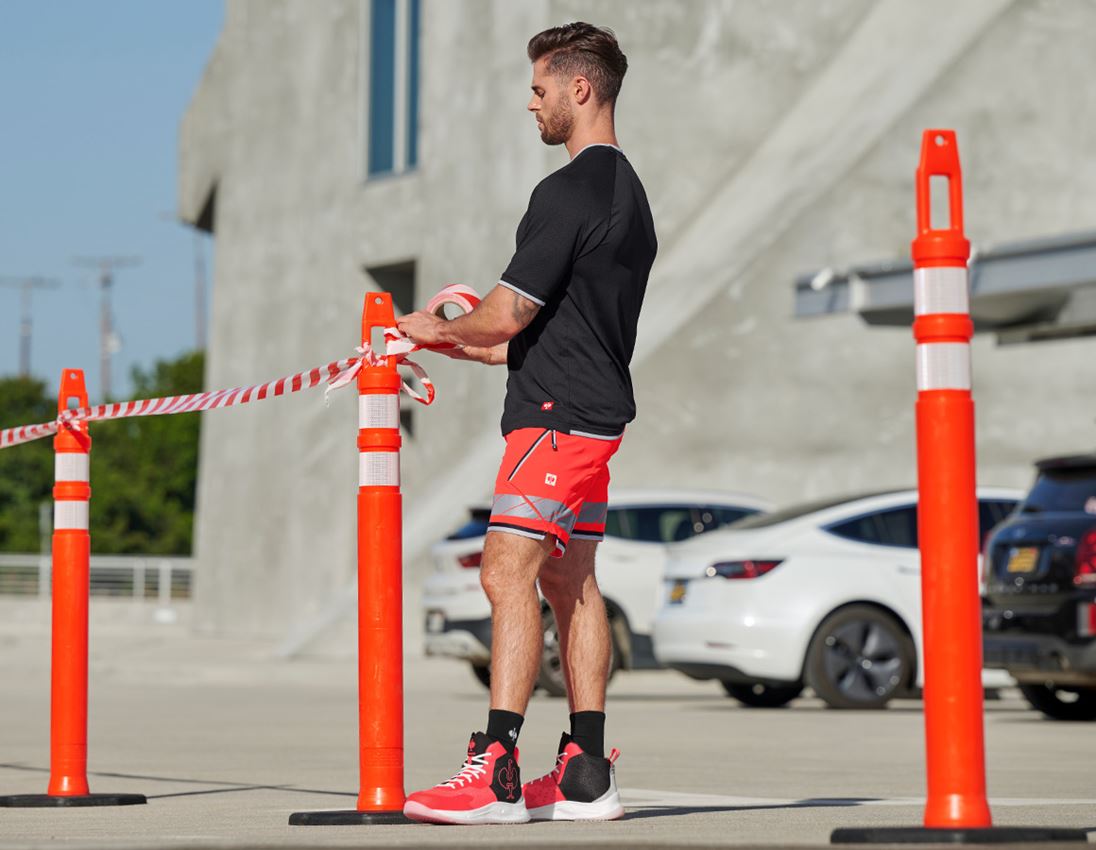 Clothing: Reflex functional shorts e.s.ambition + high-vis red/black 3