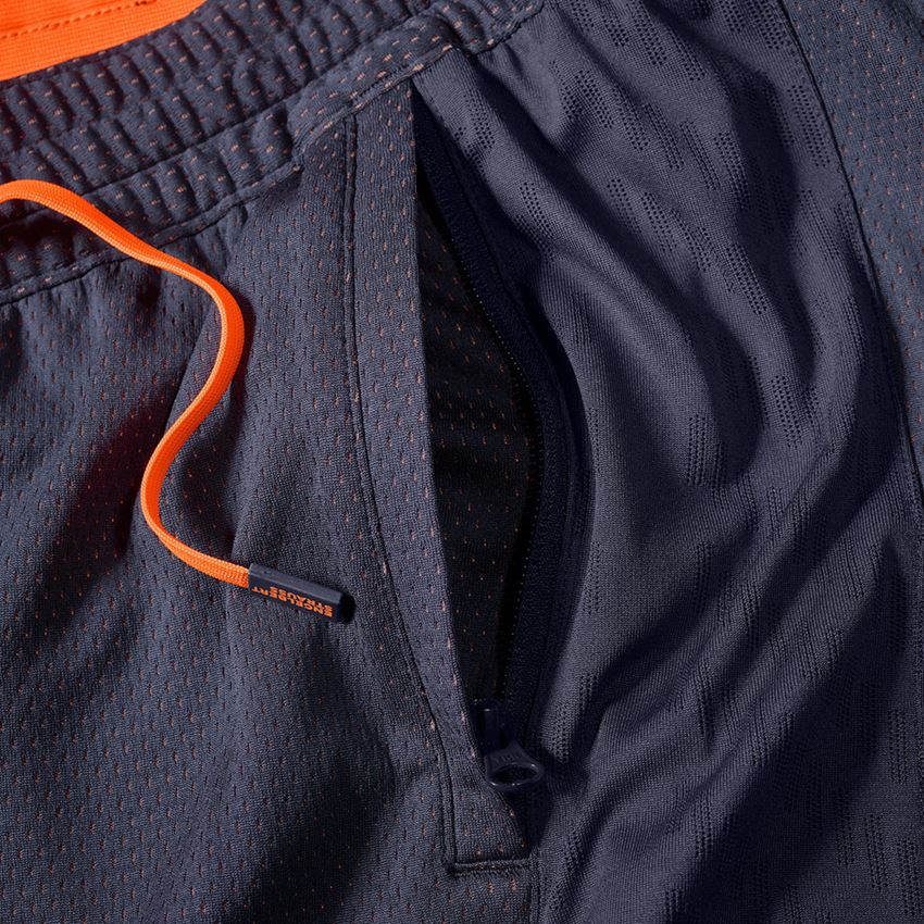 Clothing: Functional shorts e.s.ambition + navy/high-vis orange 2
