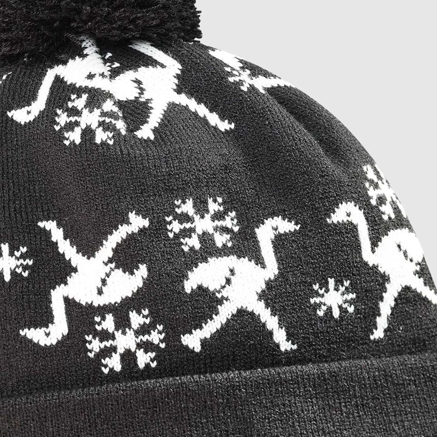 Accessories: e.s. Norwegian knitted hat, children's + black 2