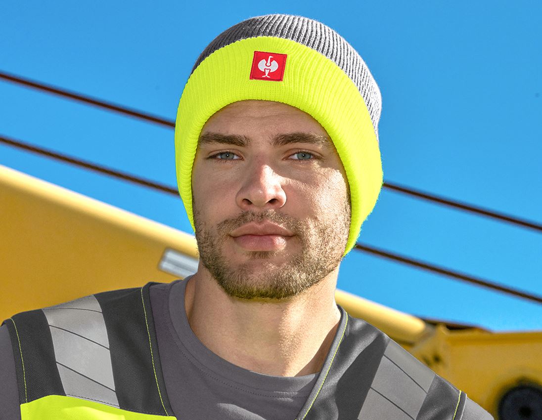 Topics: Knitted cap e.s.motion 24/7 + anthracite/high-vis yellow