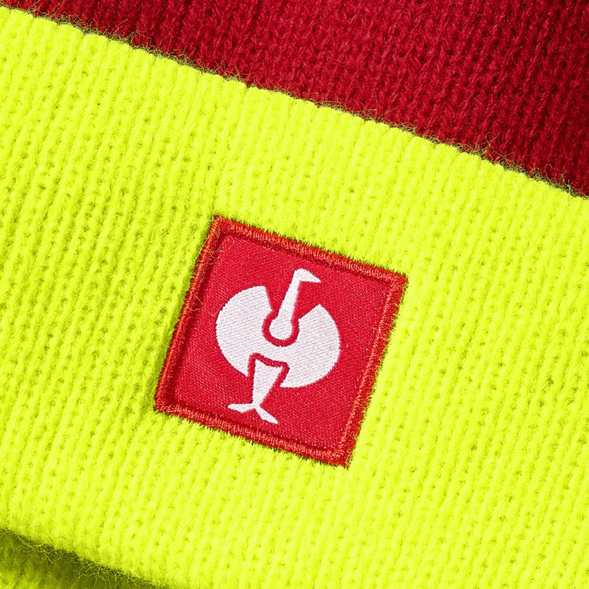 Accessories: Knitted cap e.s.motion 24/7 + red/high-vis yellow 2