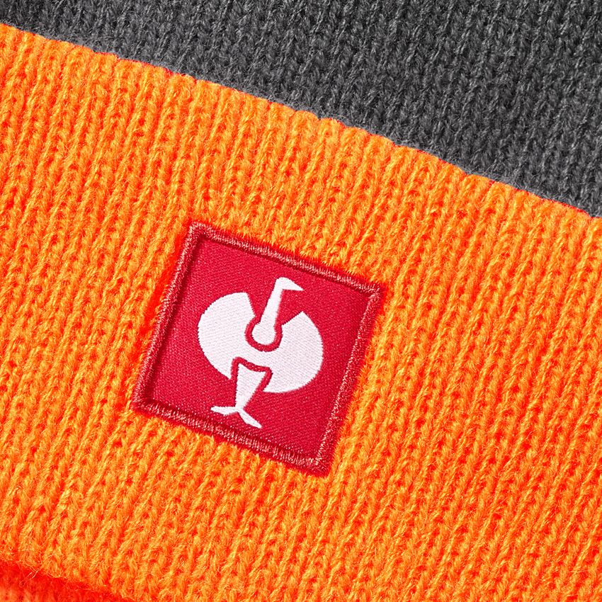 Accessoarer: Stickad mössa e.s.motion 24/7 + antracit/varselorange 2