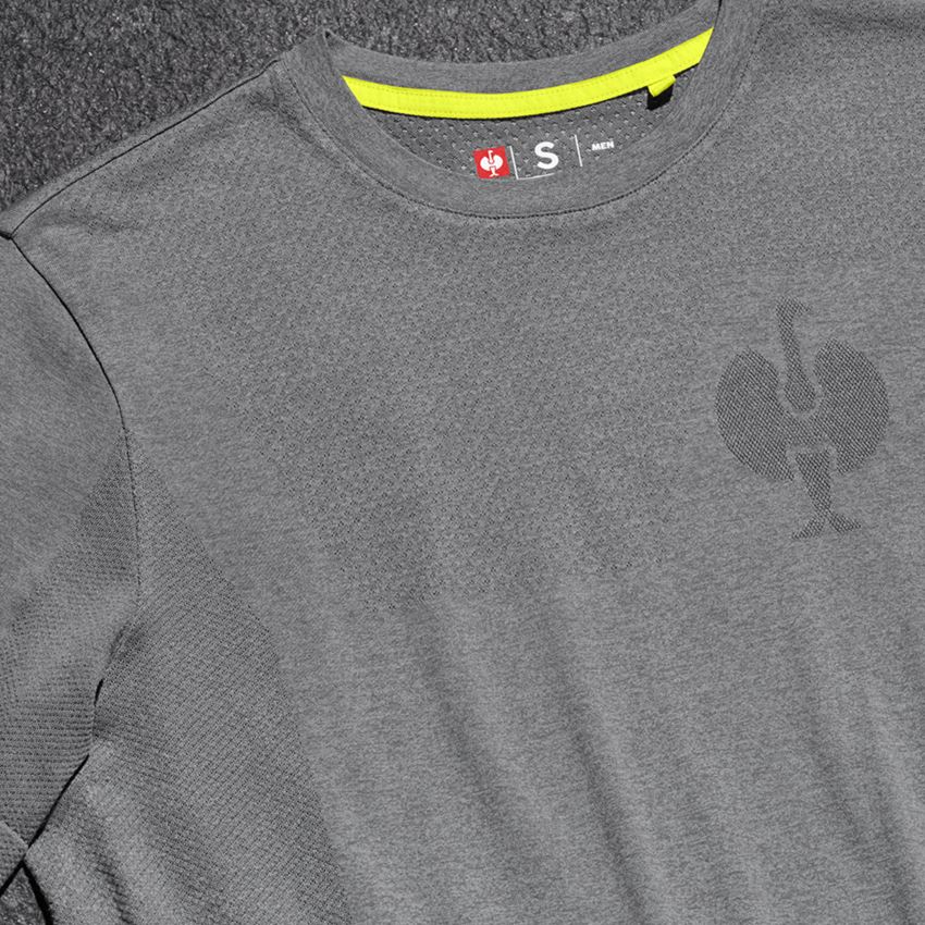Shirts, Pullover & more: T-Shirt seamless e.s.trail + basaltgrey melange 2
