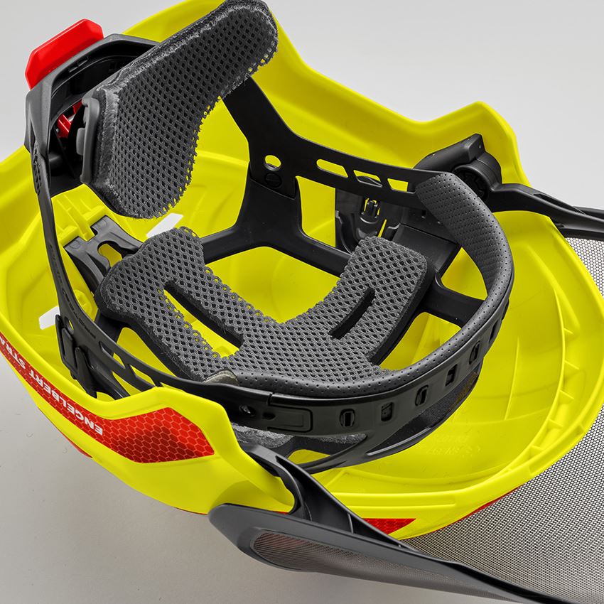 Hard Hats: e.s. Forestry helmet Protos® + high-vis yellow/fiery red 2