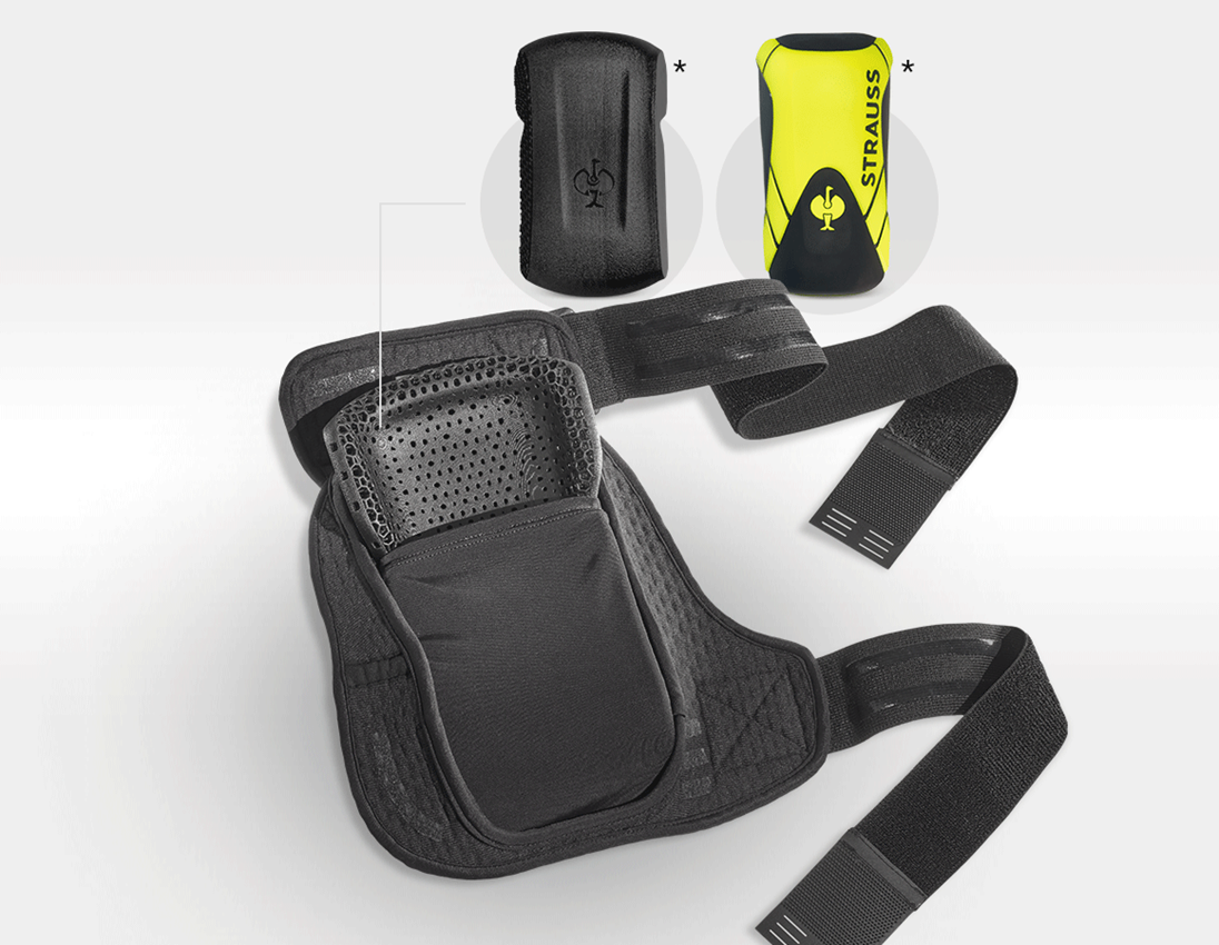 Knäskydd: e.s. knäskyddsficka Pro-Comfort, soft + svart/svart 1