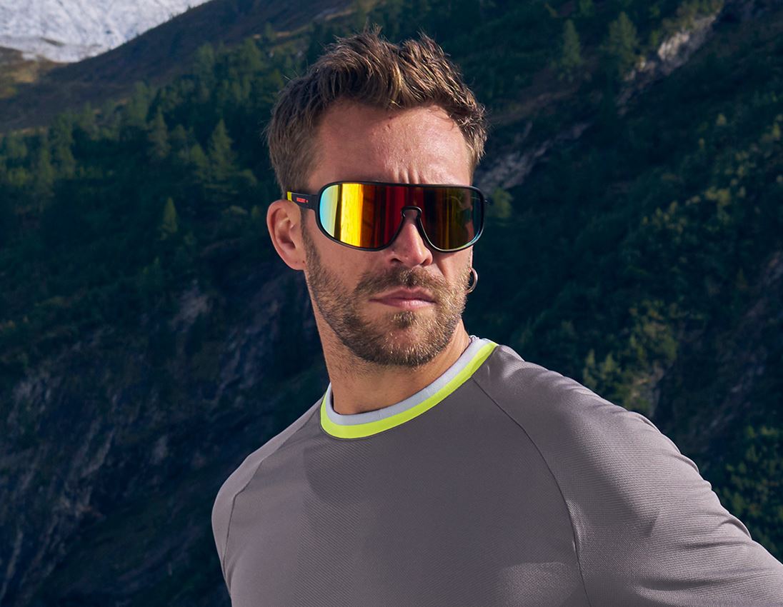Personal Protection: Race sunglasses e.s.ambition + black/high-vis yellow