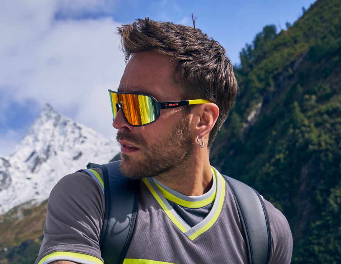 Safety Glasses: Race sunglasses e.s.ambition + black/high-vis yellow 1
