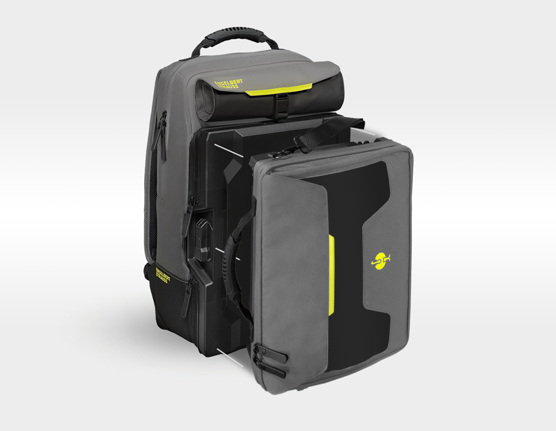 STRAUSSbox System: STRAUSSbox ryggsäck + basaltgrå/acidgul 4