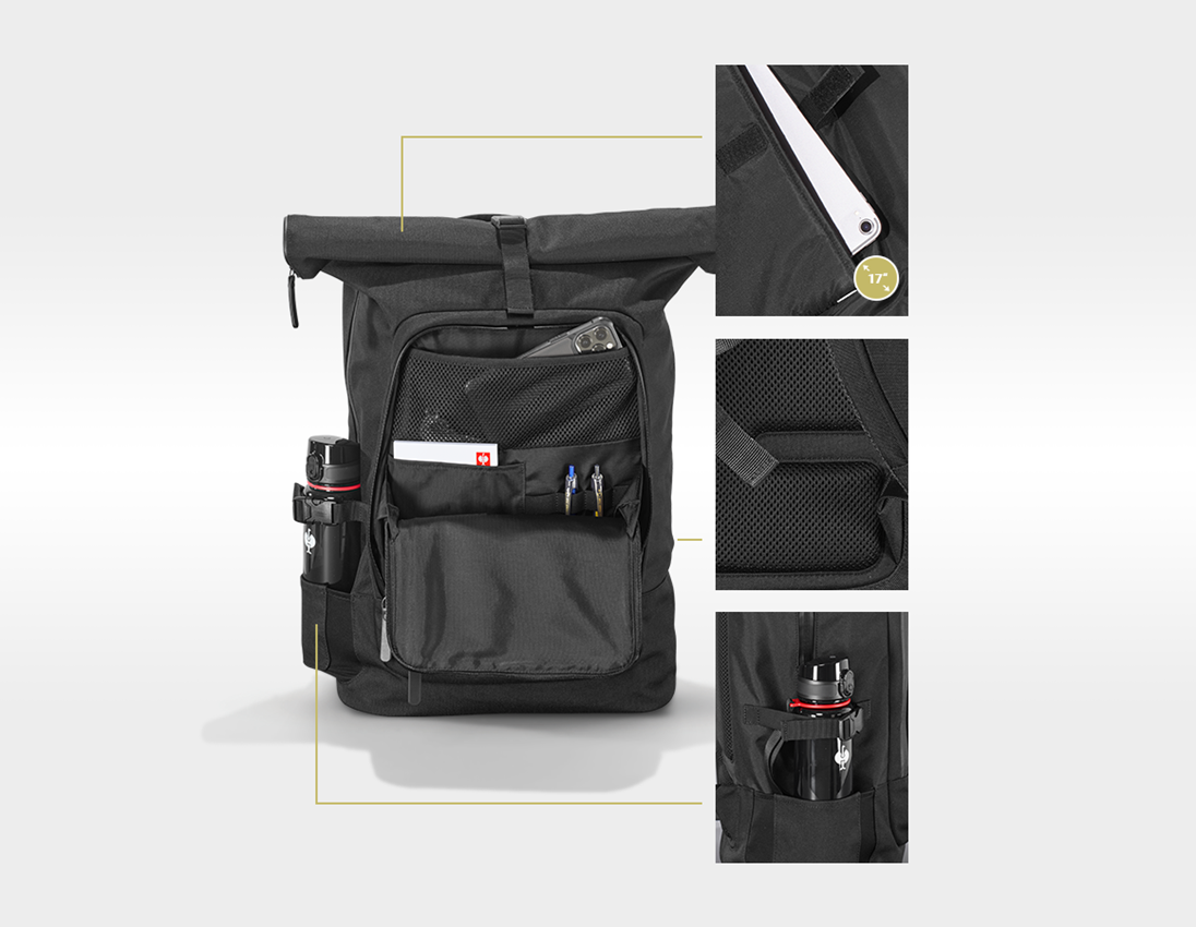 Topics: Rolltop backpack e.s.work&travel + black 4