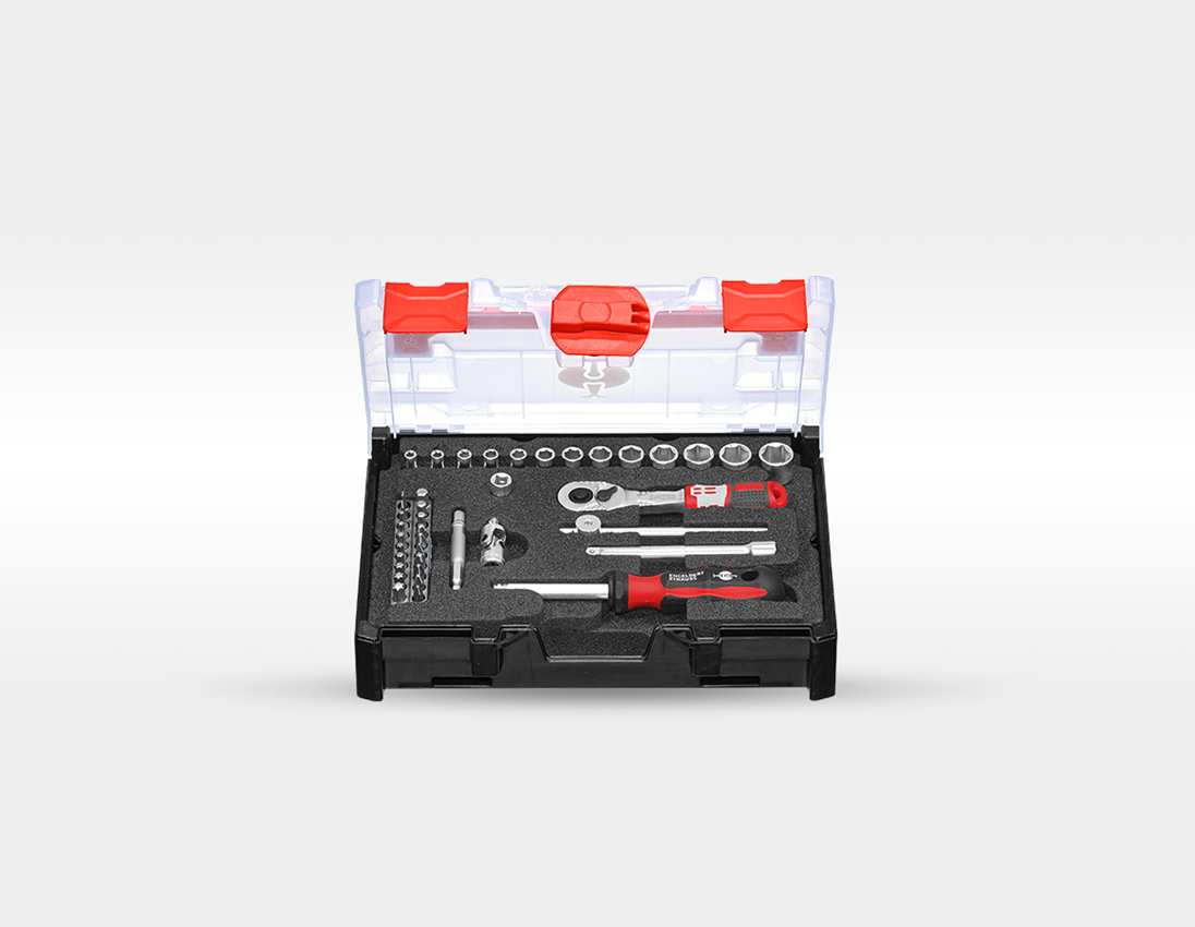 Tools: STRAUSSbox tool set Allround 1/4" 3