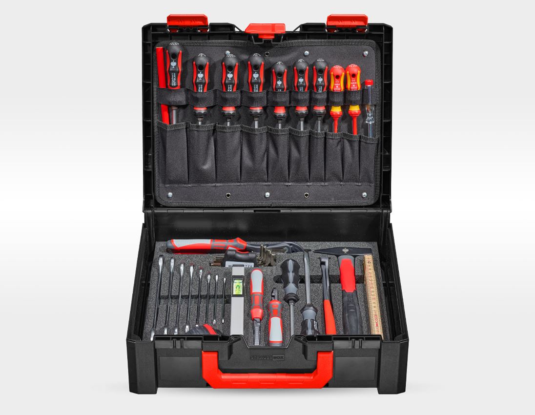 Tools: STRAUSSbox tool set Allround 1/4" 4