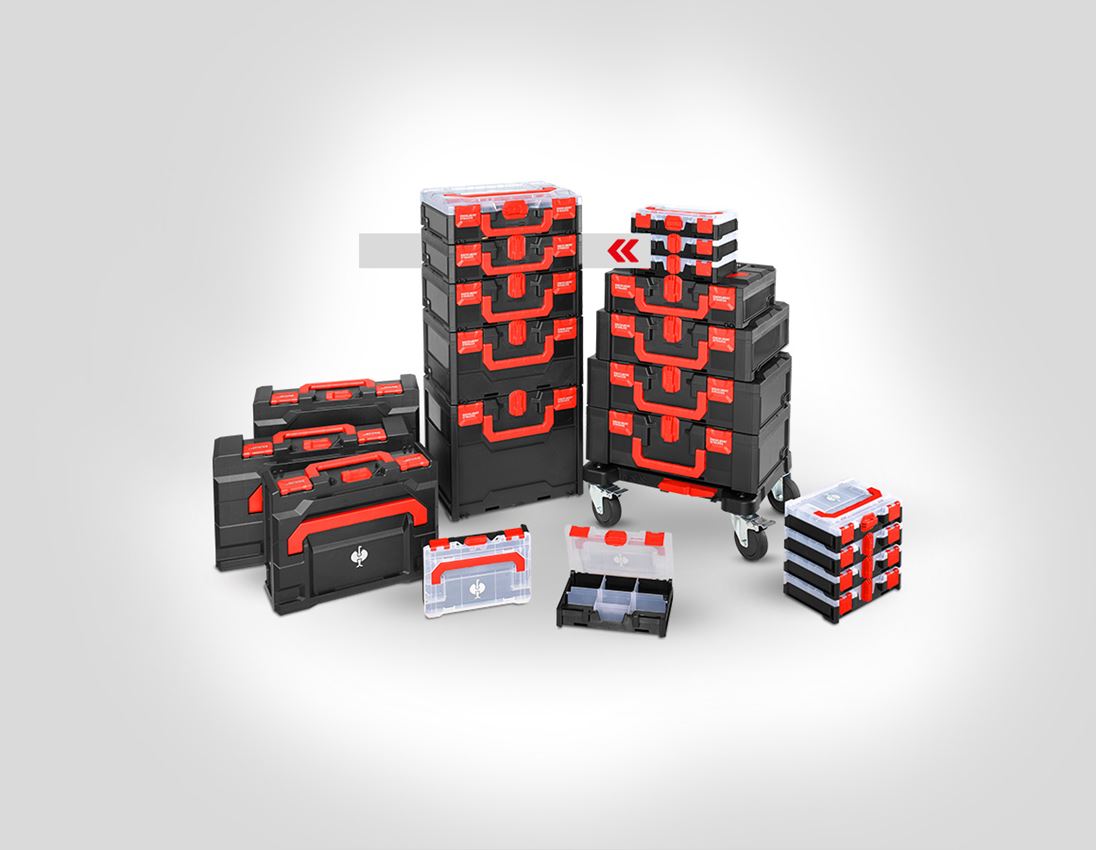 STRAUSSbox System: Set med hylsnycklar 1/4+1/2" Classic i STRAUSSbox 4