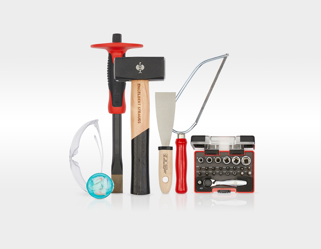 Tools: Tool set Electro incl. STRAUSSbox bag + black 6