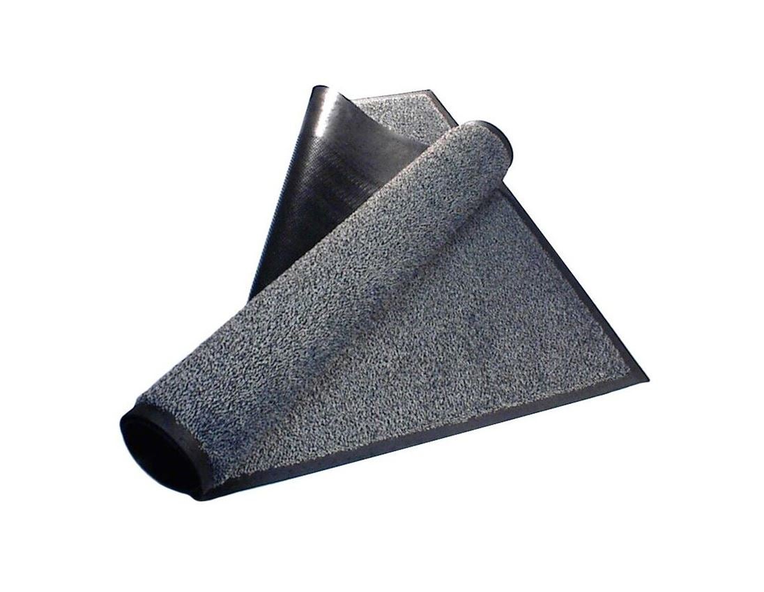 Floor mats: Comfort mats with rubber edge + black/lightgrey 2