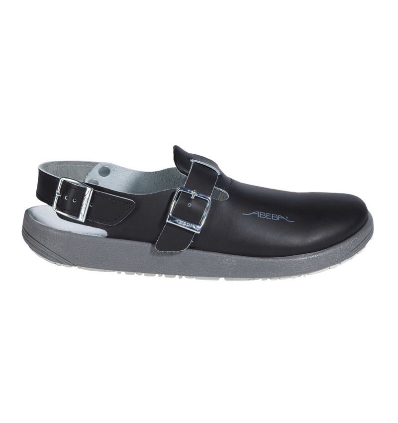 Hospitality / Catering: ABEBA OB Ladies' and men's clogs Hawaii + black