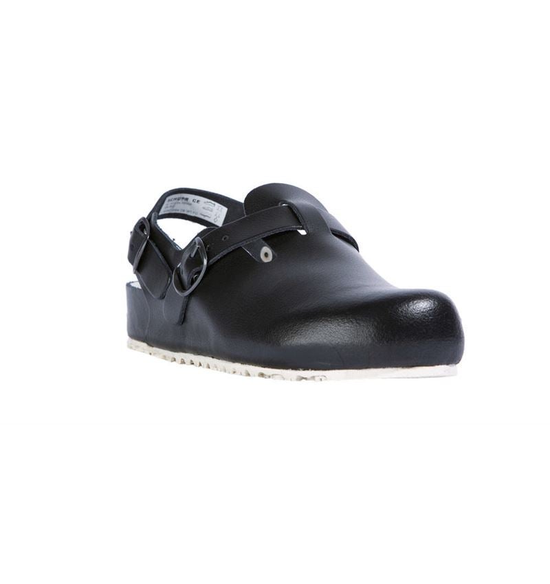 Clogs Sandal Grease Leather black MB Clogs Shoes Womens Shoes Clogs & Mules 