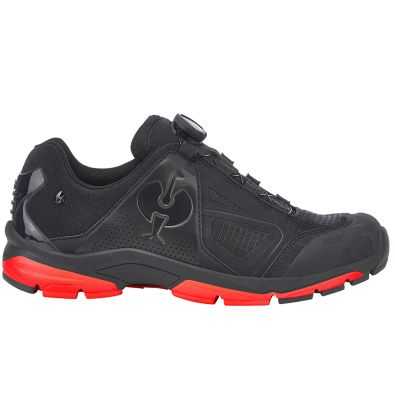 Footwear: O2 Work shoes e.s. Minkar II + black/high-vis red 3