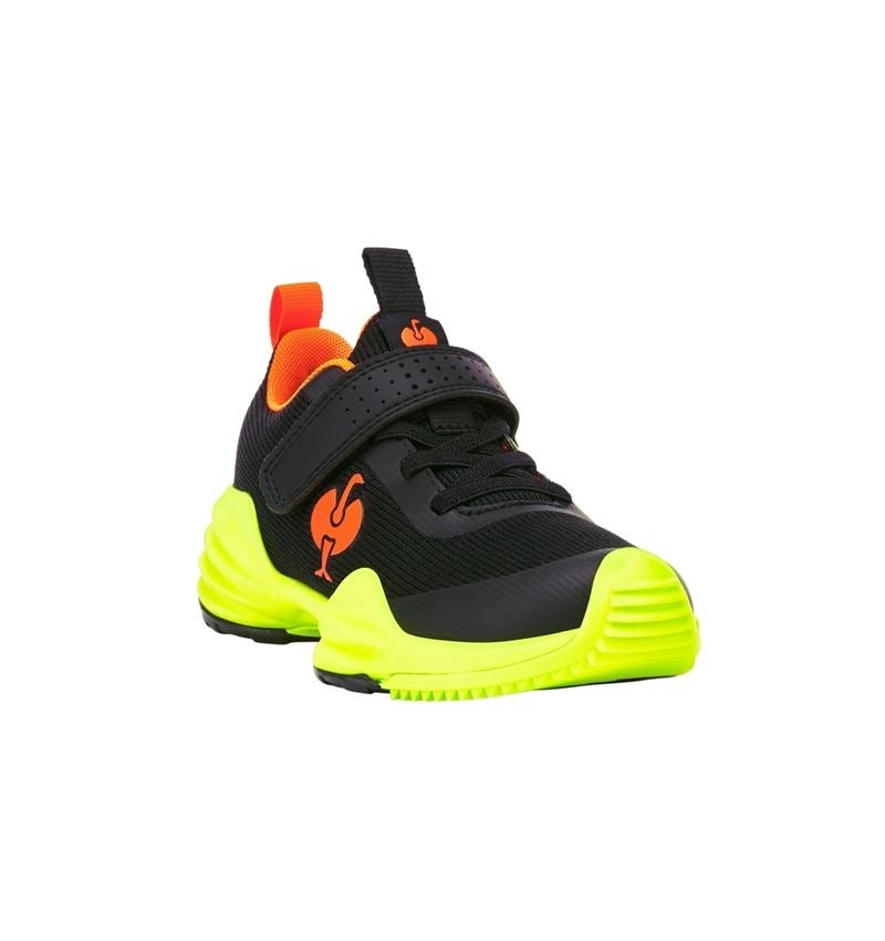 Footwear: Allround shoes e.s. Porto, children's + black/high-vis yellow/high-vis orange 3