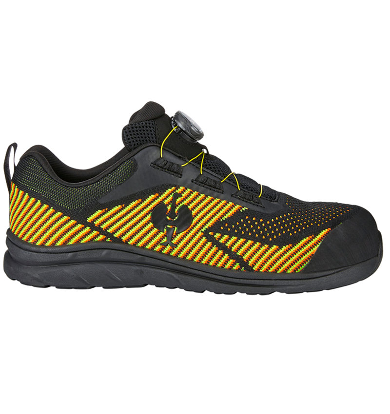 S1: S1 Safety shoes e.s. Tegmen IV low + black/high-vis yellow/high-vis orange 2