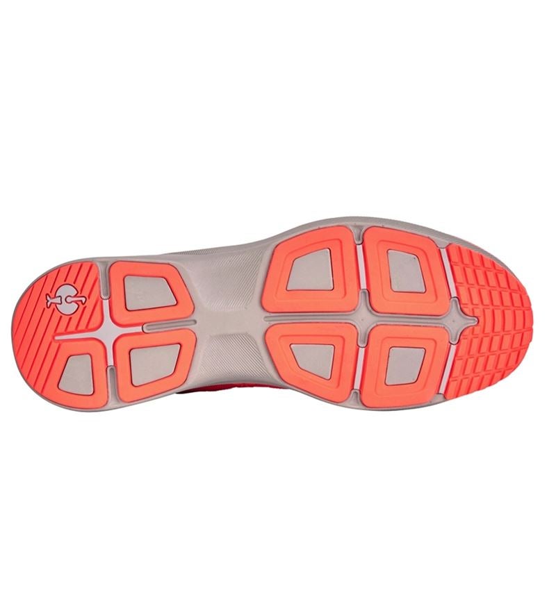 S1: S1 Safety shoes e.s. Padua low + platinum/high-vis red 5