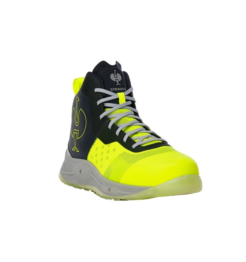Footwear: S1PS Safety shoes e.s. Marseille mid + high-vis yellow/grey 5