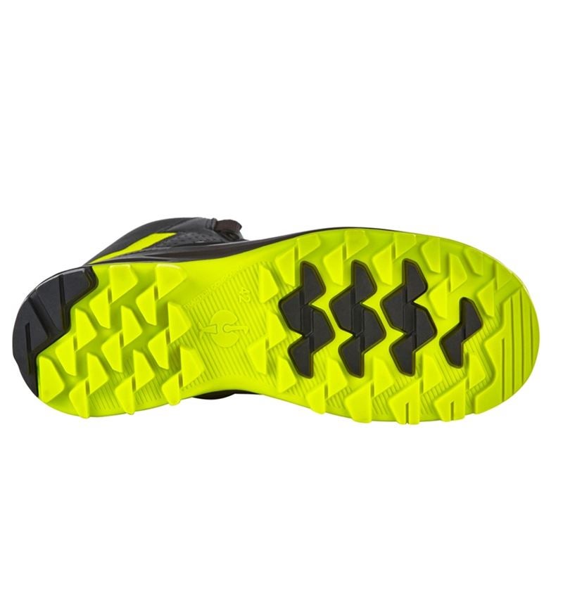 Footwear: S3 Safety boots e.s. Sawato mid + black/high-vis yellow 6