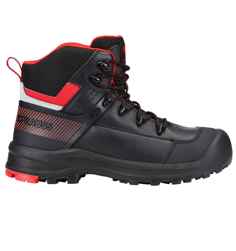 Footwear: S3 Safety boots e.s. Katavi mid + black/red 1